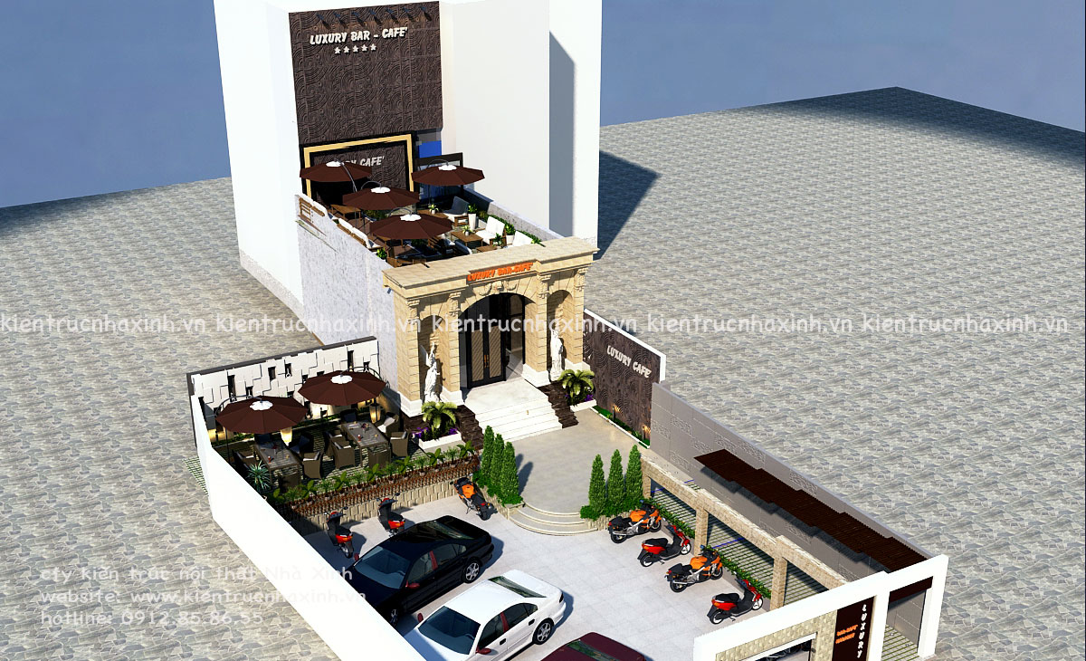 Mẫu thiết kế bar cafe Luxury - TP Sơn La