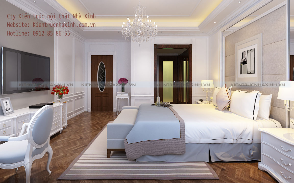 Mẫu thiết kế nội thất nhà ở gia đình A Liêm - Phố Lê Gia ĐỊnh, Hà Nội.