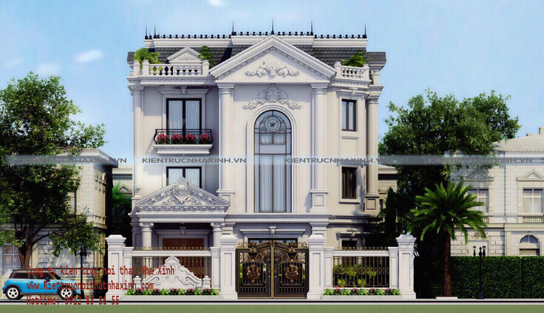 Mẫu thiết kế biệt thự gia đình A Bách Vinhomes riverside, Long Biên, Hà Nội